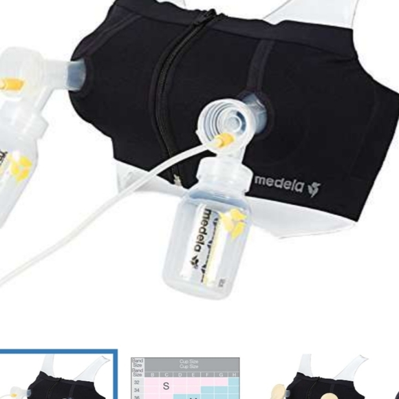 Medela Easy Expression Bustier Black, Medium...New - Picture 5 of 7